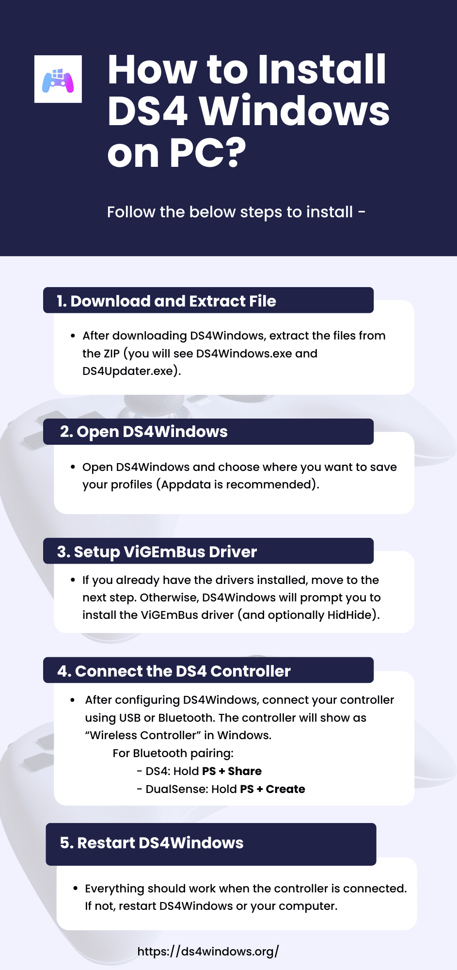 How to Install DS4 Windows on your PC