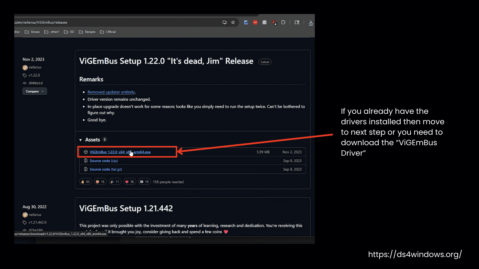 Install and setup ViGEmBus Driver