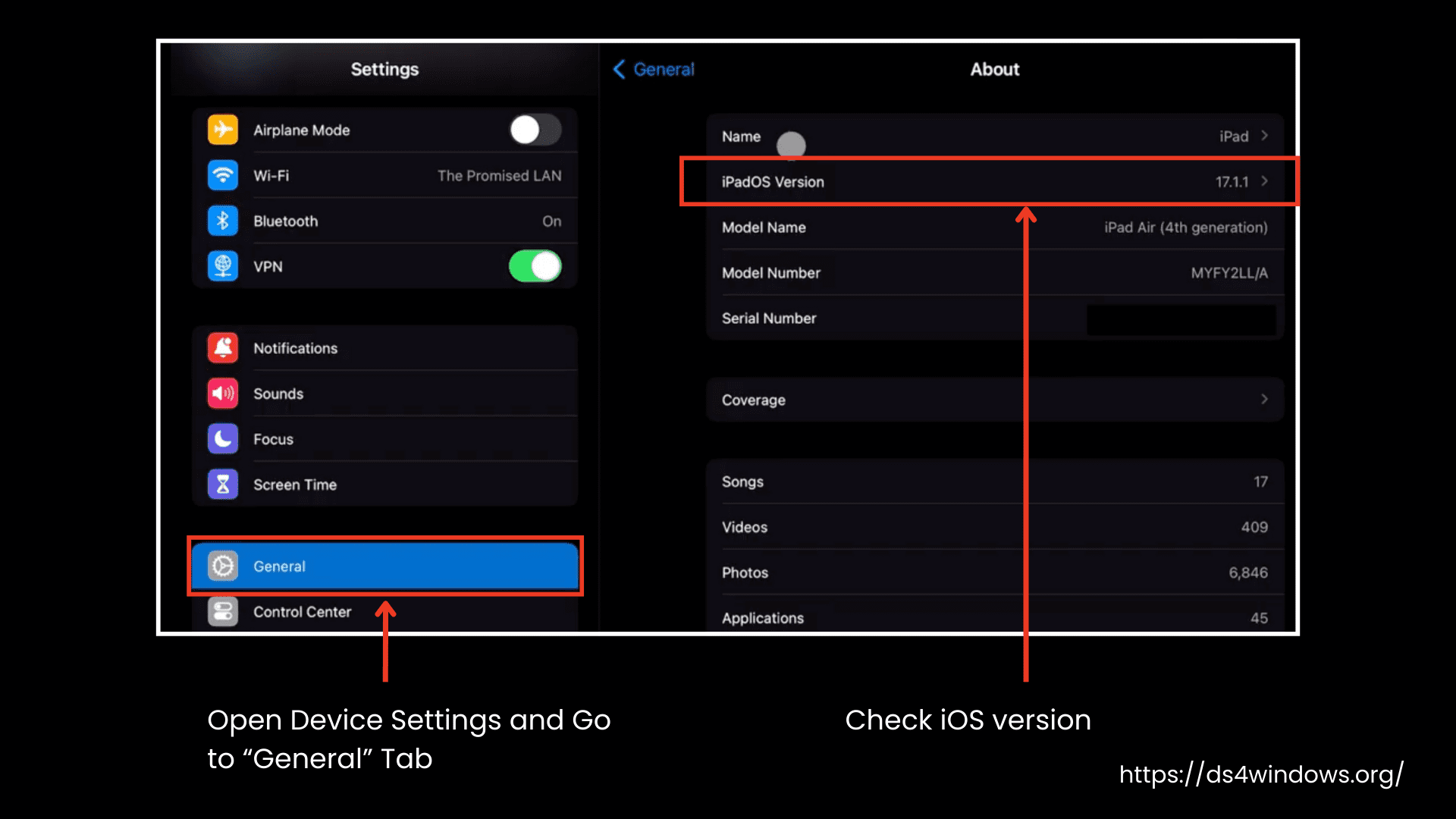 Check your iOS Version
