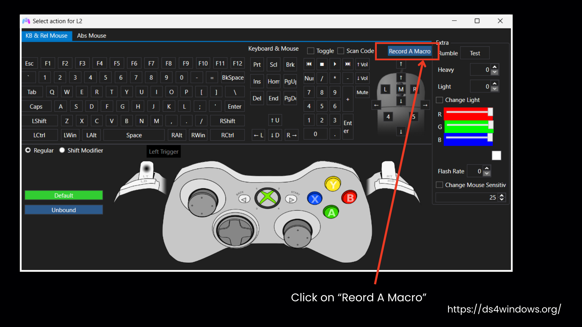 Click on Record a Macro