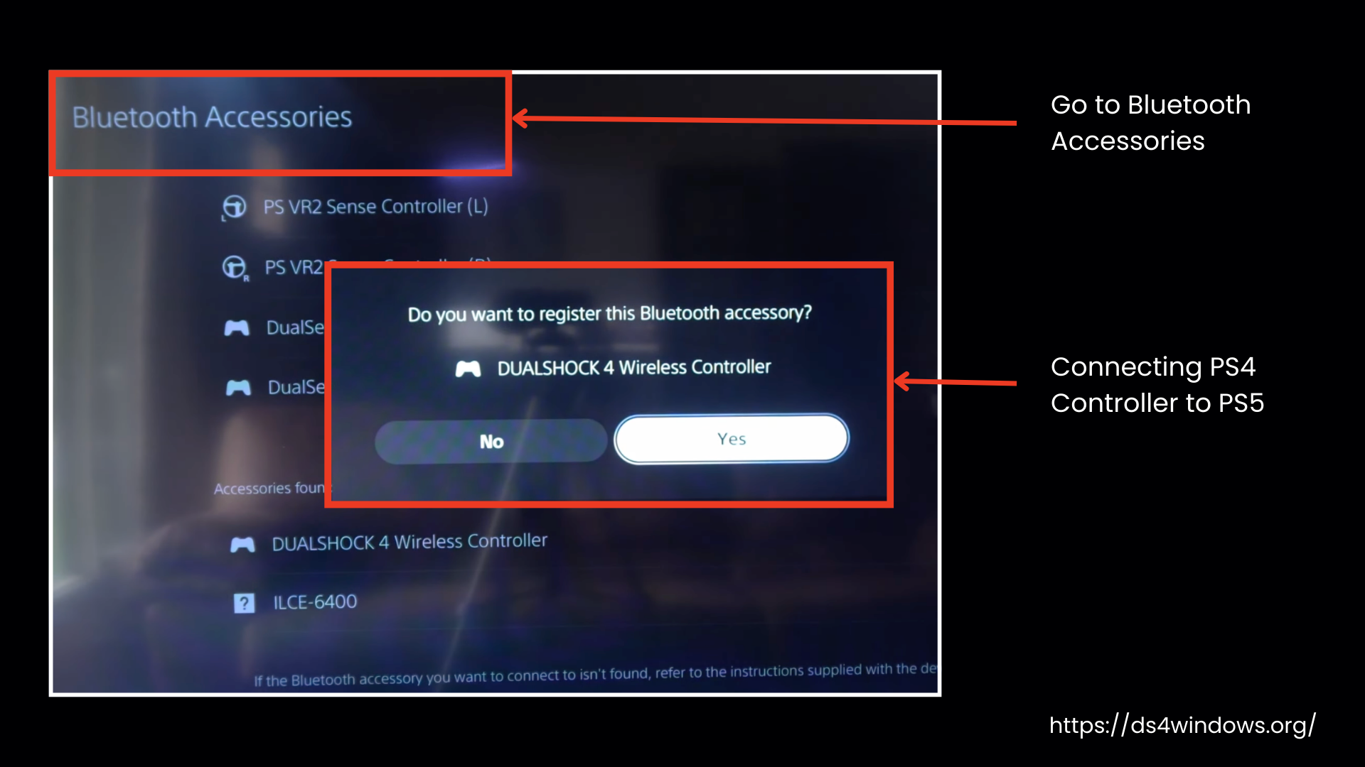 Connecting PS4 Controller to PS5