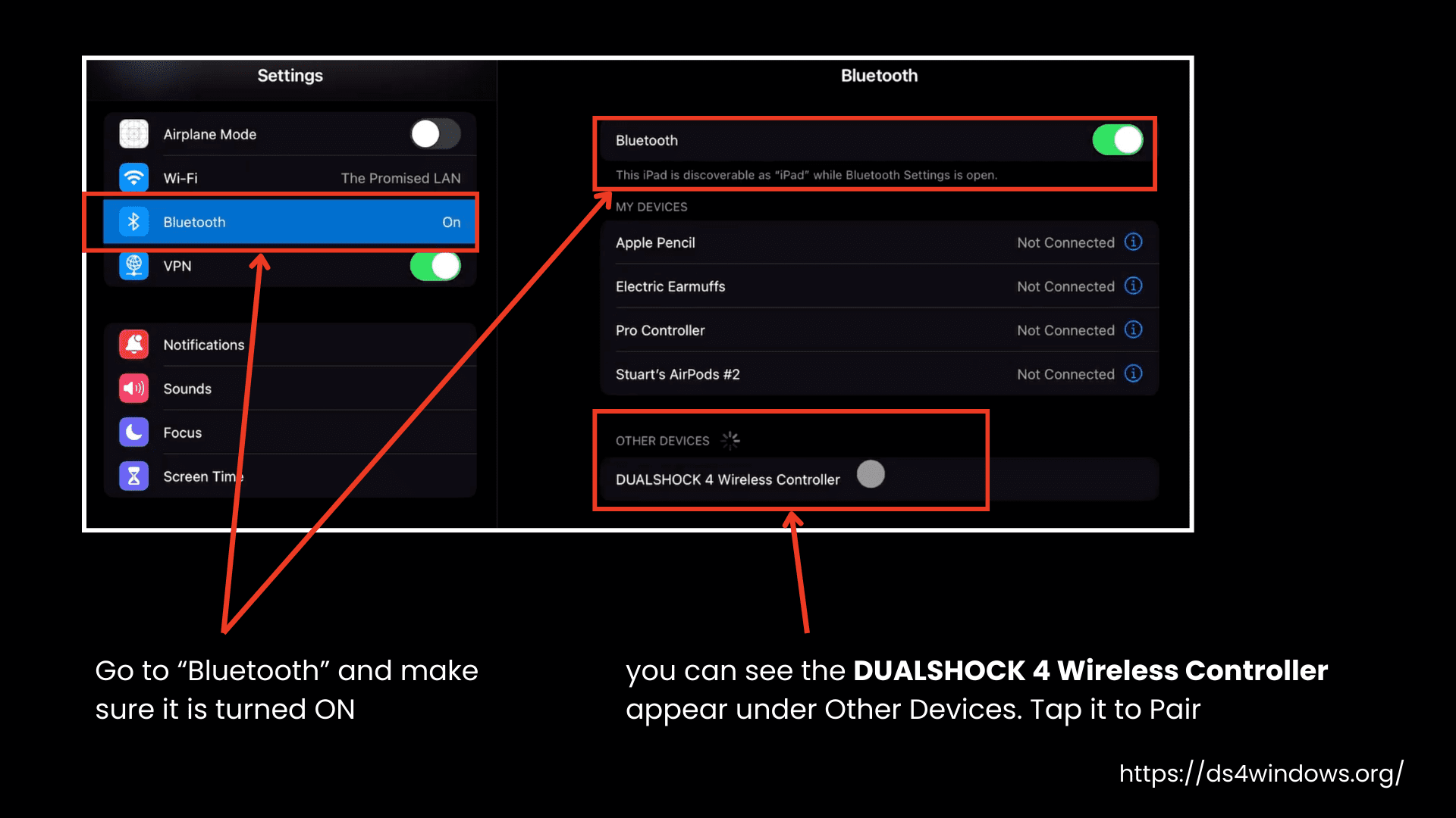 Controller Bluetooth Connection
