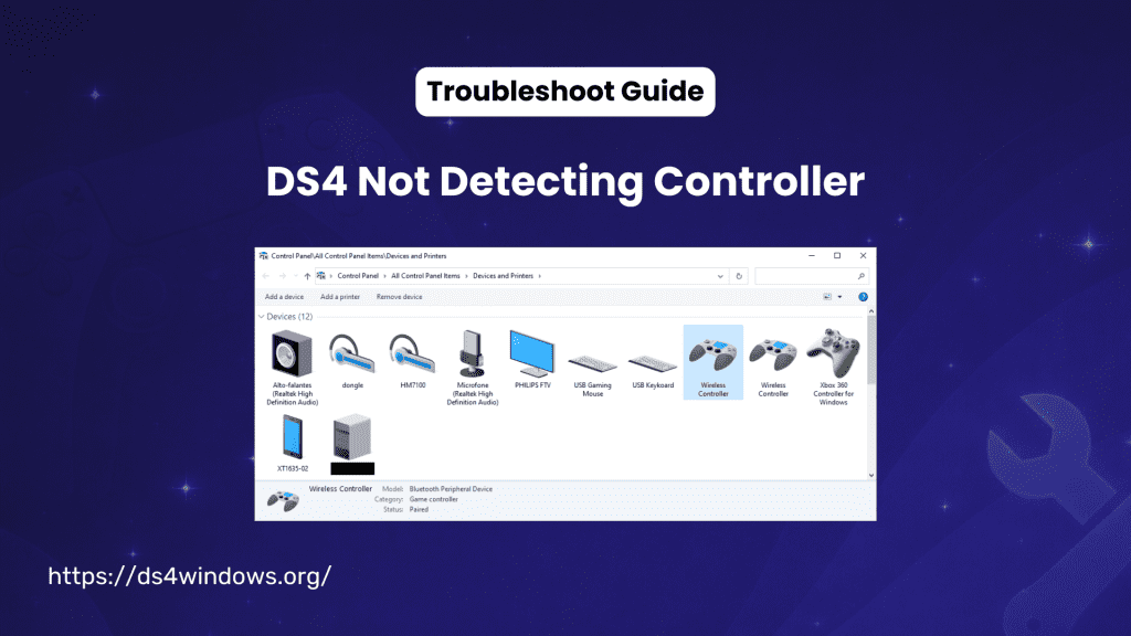 DS4Windows Not Detecting Controller