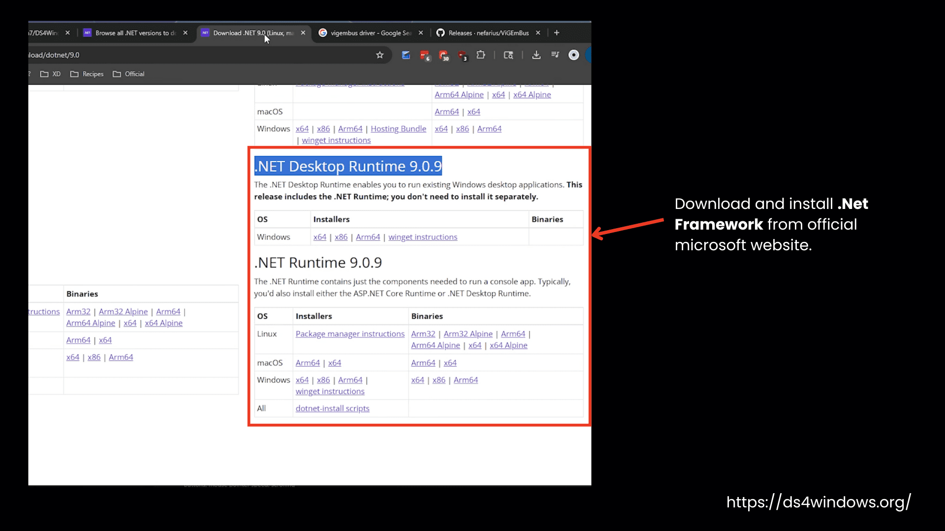 Download and Install .net framework