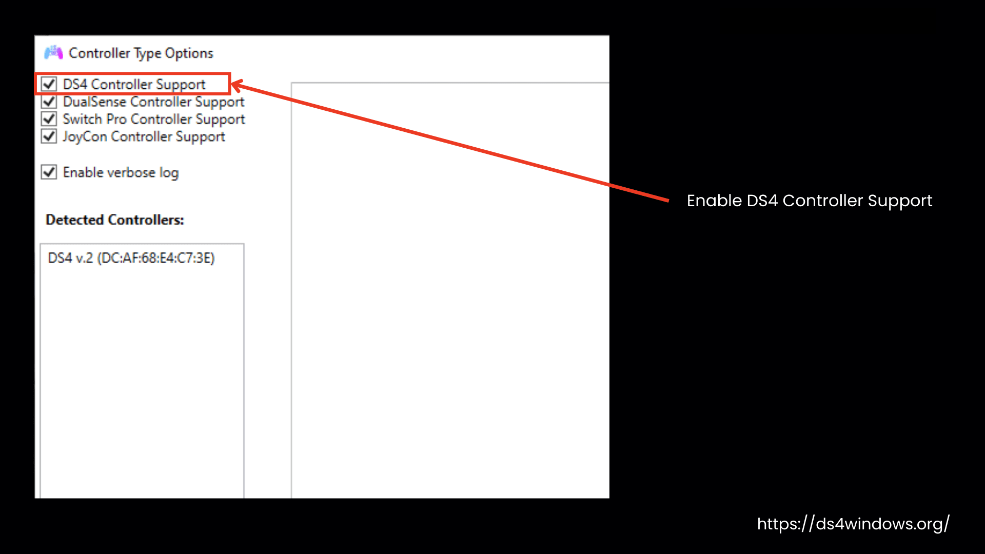 Enable DS4 Controller Support