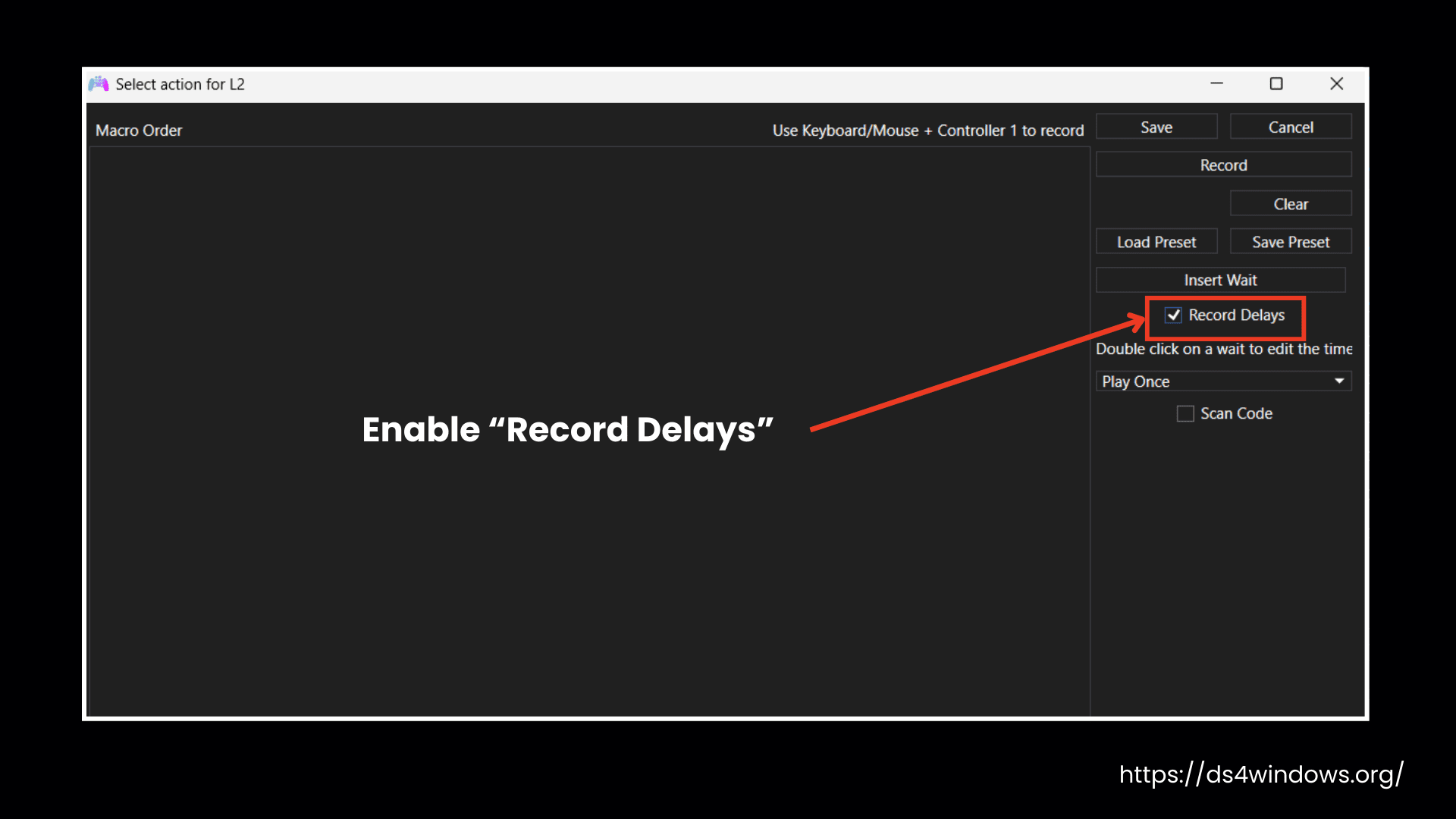 Enable Record Delays