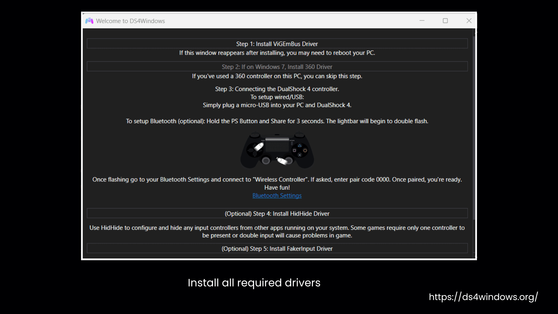 Install all required drivers