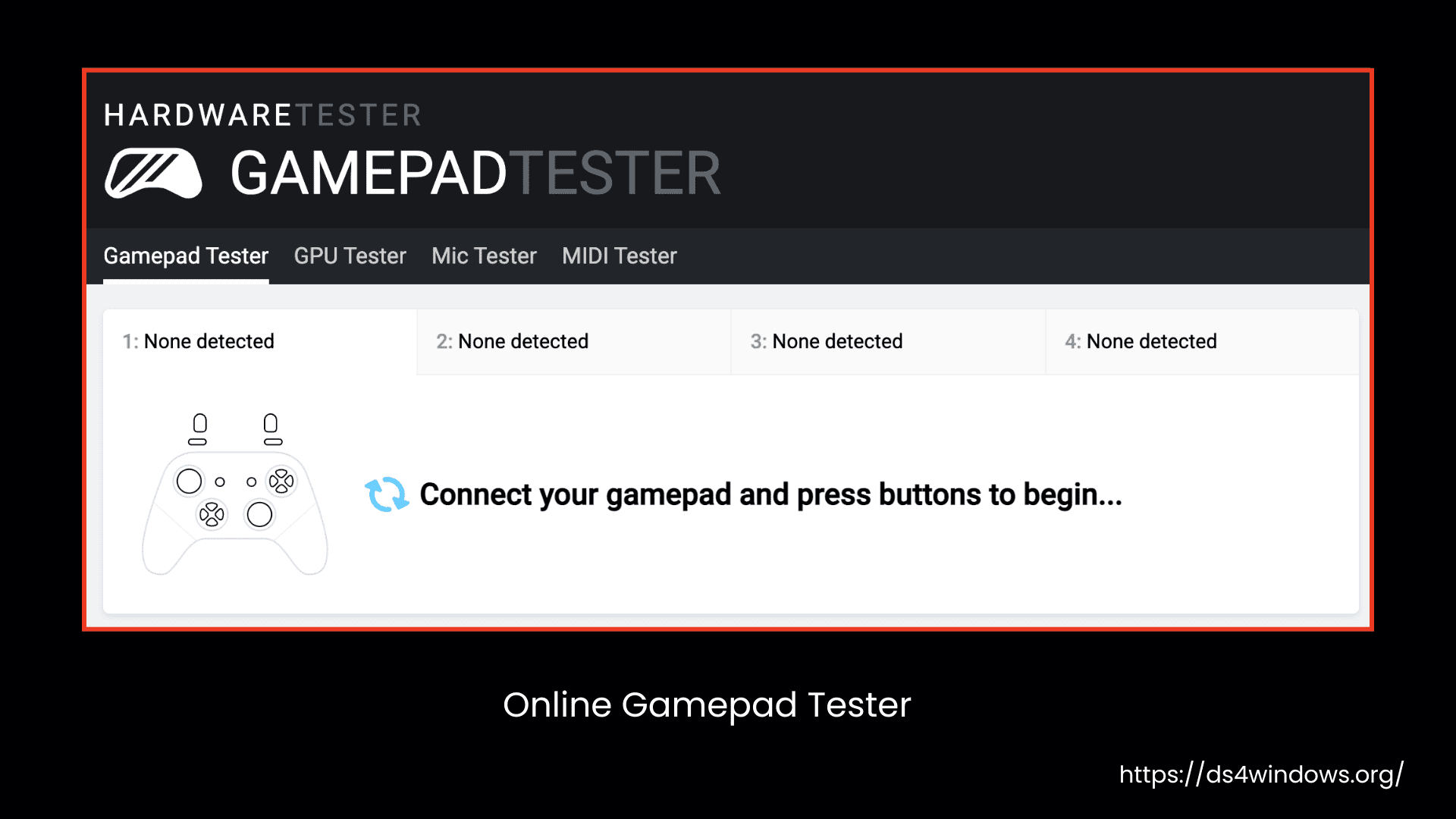 Online Gamepad Tester