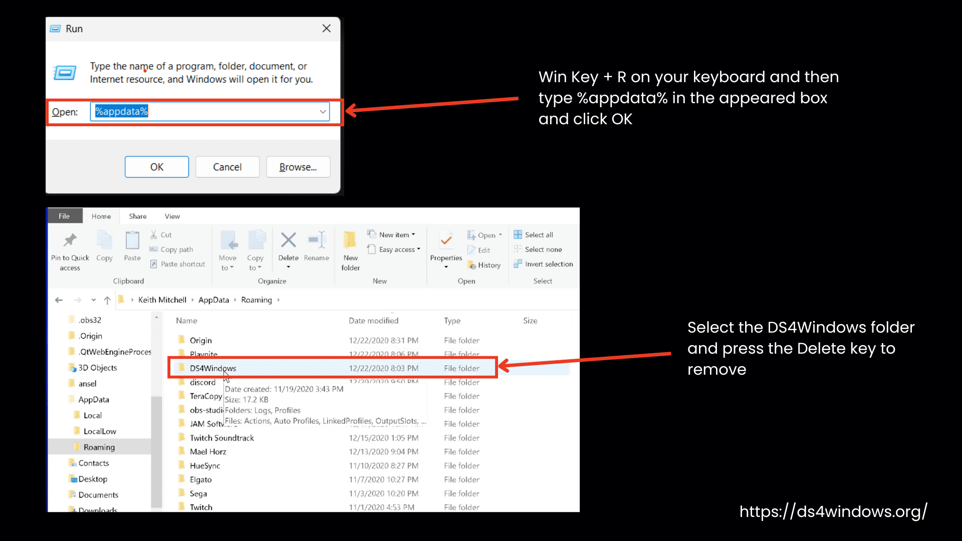 Remove settings and user data