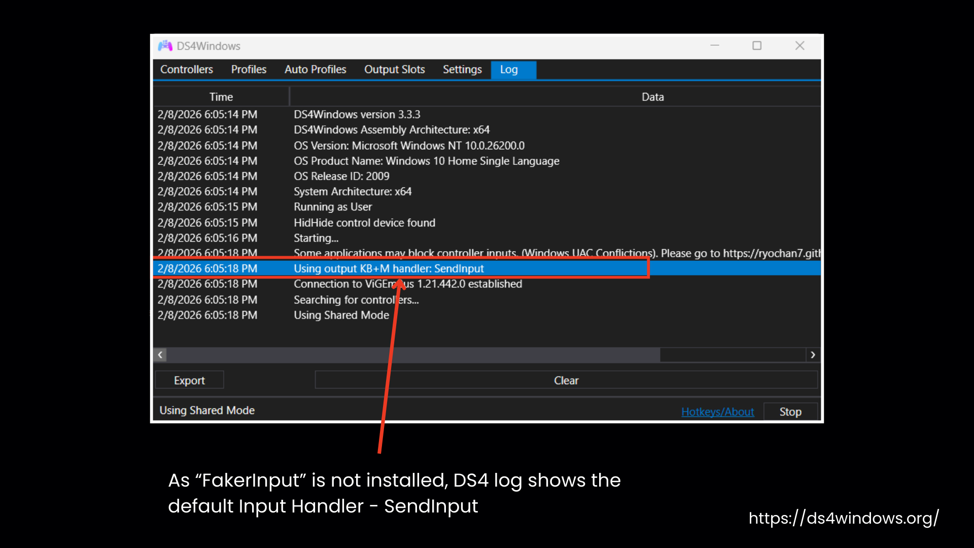 SendInput - Default Input Handler