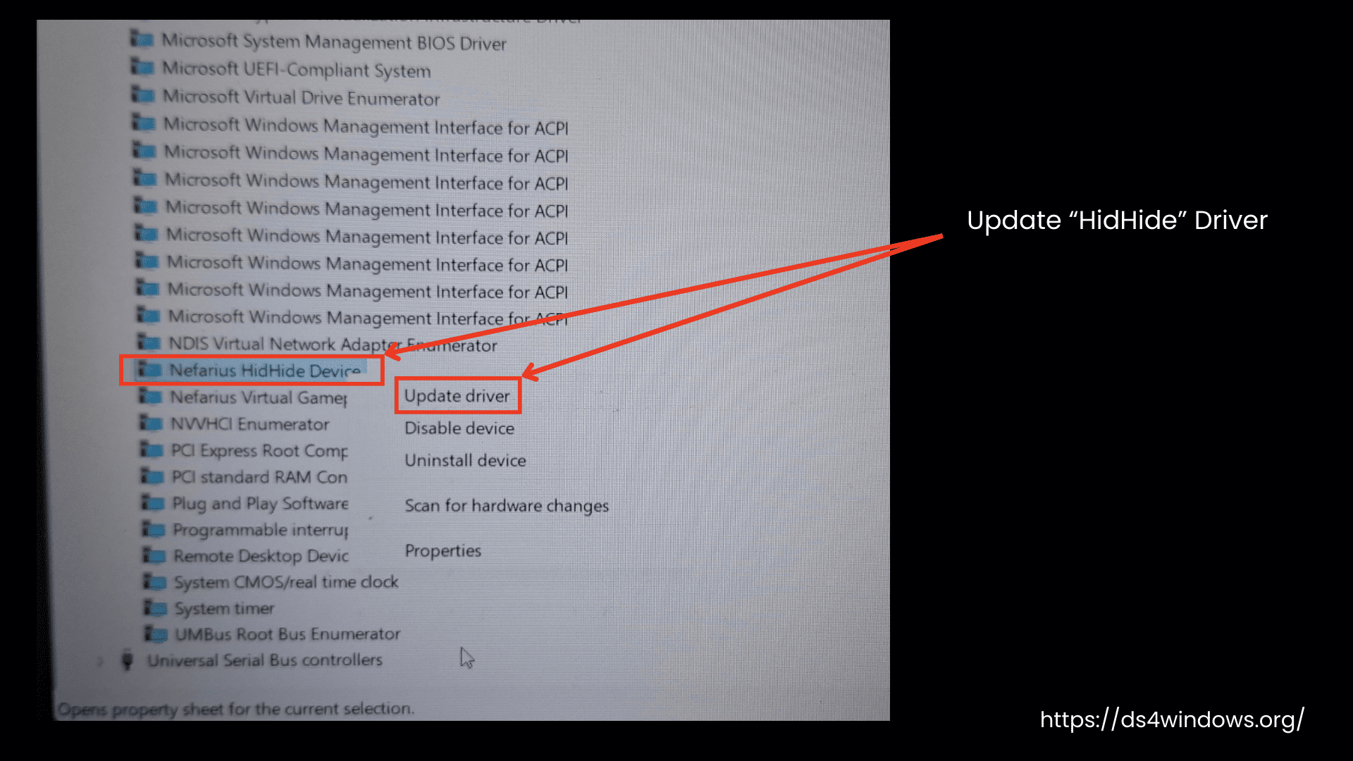 Update HidHide Driver