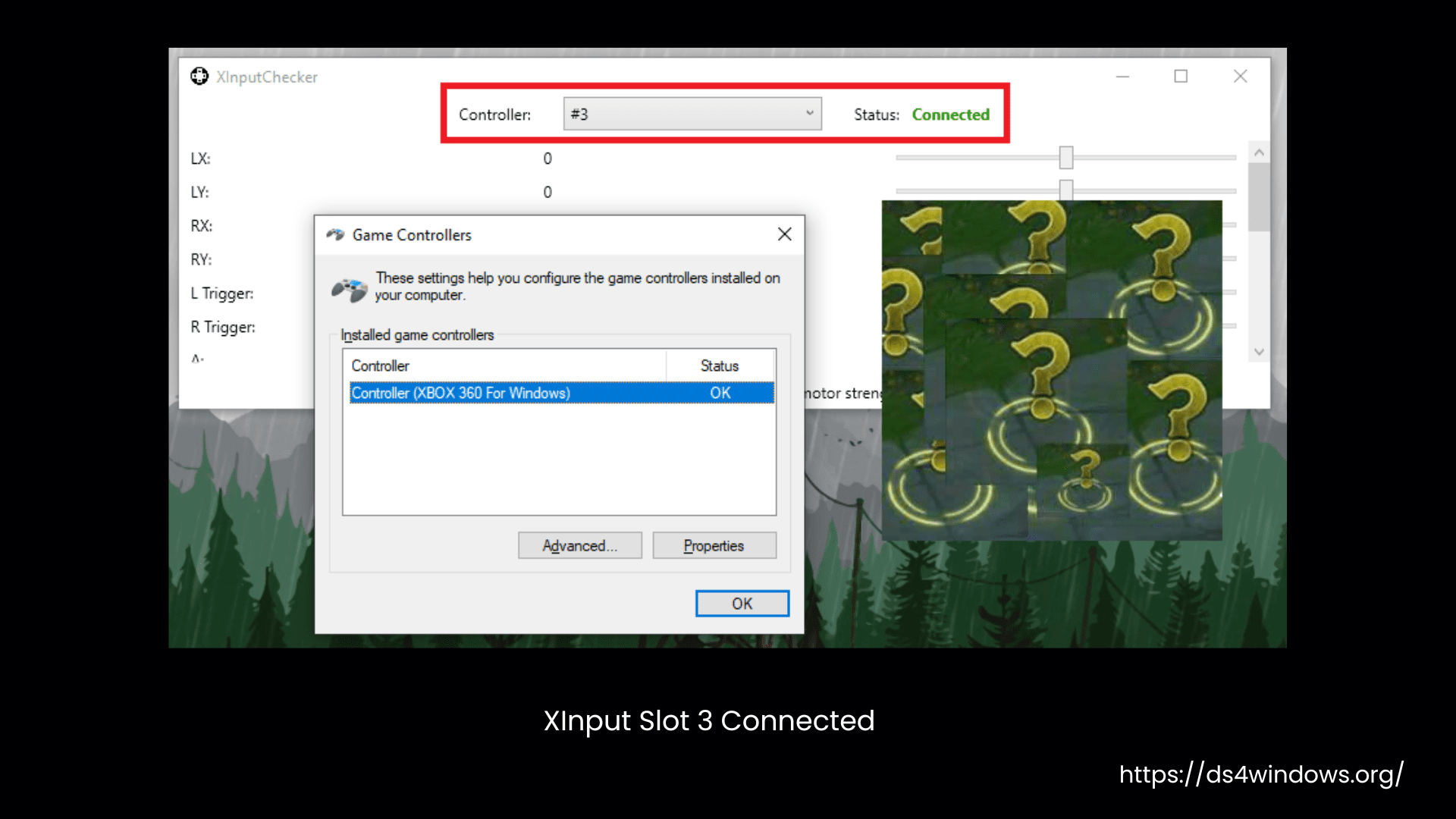 XInput Slot 3 Connected